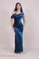 Cowl One Shoulder Velvet Maxi Dress DR4504