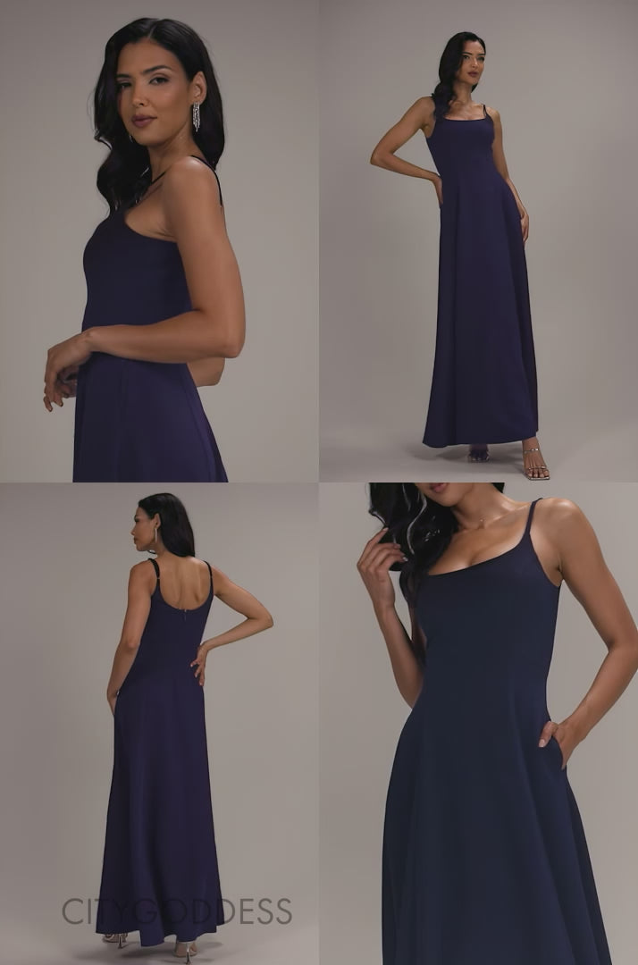 STRAPLESS FIT & FLARE A-LINE MAXI DRESS DR5114
