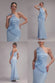 One Shoulder Pleated Fan Maxi Dress DR4075
