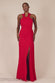 Halterneck Thigh Split Chiffon Maxi Dress DR4610