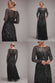 OMBRE SEQUIN BEADED FLARED LONG SLEEVE MAXI DRESS  BY GODDIVA DR4782