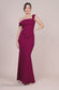 Off The Shoulder Pleated Waist Maxi Dress DR2594