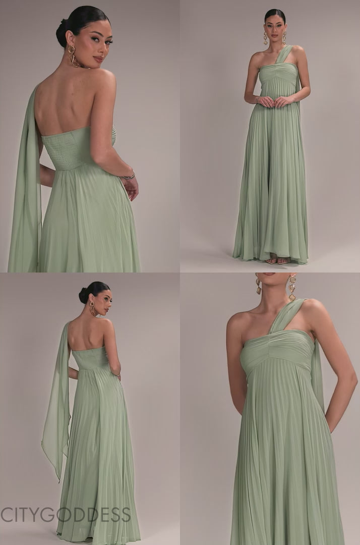 SLEEVELESS PLEATED CHIFFON MULTIWAY SCARF MAXI DRESS BY GODDIVA DR4829