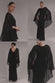 CAPE SLEEVE CHIFFON AND SCUBA CREPE MAXI DRESS BY GODDIVA - DR4900 DR4900