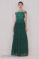 Scallop Sequin Embroidered Bardot Tiered Ruffles Maxi Dress DR3742