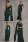 One Shoulder Cape Sleeve Maxi Dress DR5041
