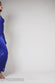 Slinky Satin One Shoulder Split Maxi Dress DR4388