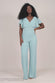 Chiffon Jumpsuit With Flutter Sleeves TR352