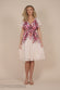 Floral Flutter Sleeve Wrap Midi Dress DR4548