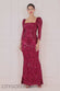 3/4th Sleeve Lace Scallop Maxi DR4016