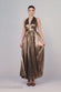 Sunrise Foil Halterneck A-Line Maxi Dress DR4697