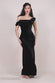 Cowl One Shoulder Velvet Maxi Dress DR4504