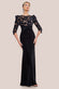 Scallop Velvet Crochet Maxi Dress DR4386