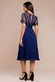 Embroidered Top Chiffon Pleated Midi DR3802