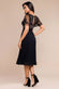 Embroidered Top Chiffon Pleated Midi DR3802