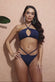 Criss Cross Keyhole Bikini SW8