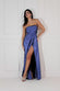 Front Split Satin Bandeau Maxi Dress DR3773