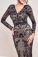 V-Neck Sleeve Sequin Maxi Dress DR3196