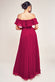 Pleated Chiffon Off Shoulder Maxi Dress DR3805