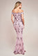 Ornate Pattern Sequin Embroidered Maxi Dress DR1254A