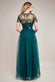 Ornate Embroidered Bodice Mesh Maxi Dress DR3584