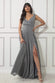 Cross Over Sleeveless Maxi Dress With Split DR1886C