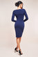 SIDE NECK MIDI DRESS DR4282