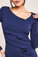 Side Neck Midi Dress DR4282