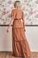 Polka Dot Tiered Chiffon Maxi Dress DR3278