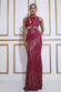 Cut Out Sequin Sleeveless Maxi DR3755