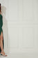 One Shoulder Front Split Scuba Maxi Dress DR3518