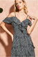 Cold Shoulder Midi Wrap Dress GCD2236D