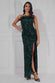 Sequin And Feather Boobtube Maxi Dress DR3784
