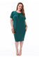 Slouchy Short Sleeve Midi Dress With Round Neck DR3090