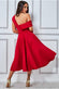 Scuba Foam One Shoulder Midi Dress DR3208
