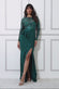 Sequin Bodice With Front Frill Maxi Dress DR3232