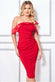 One Shoulder Satin Band Bodycon Midi Dress DR3483