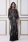 Long Sleeve Sequin Flame Maxi Dress DR3486