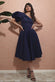 Puffy One Shoulder Midi Dress DR3513