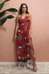 Printed Tie Back Maxi Dress DR3663