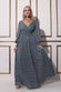 Long Sleeve Maxi Shirred Waistband Dress DR3765B