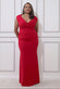 Plus Size Bardot Pleated Maxi Dress DR1092P