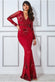 Starburst Patterned Sequin Maxi Dress DR1824
