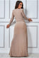 Lurex Long Sleeve Wrap Maxi Dress DR3314