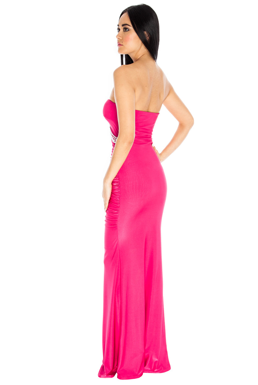 Diamante Glam Maxi Dress D1697C