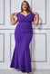 Scuba Crepe Wrap Bardot Maxi Dress DR1092P