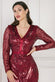 Embroidered Sequin Maxi Dress DR1163QZ