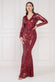 Embroidered Sequin Maxi Dress DR1163QZ