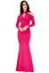 Halter Neck Cut Out Maxi Dress With Lace Sleeves DR1214
