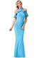 Cut Out Maxi Dress With Frill Detail DR1239